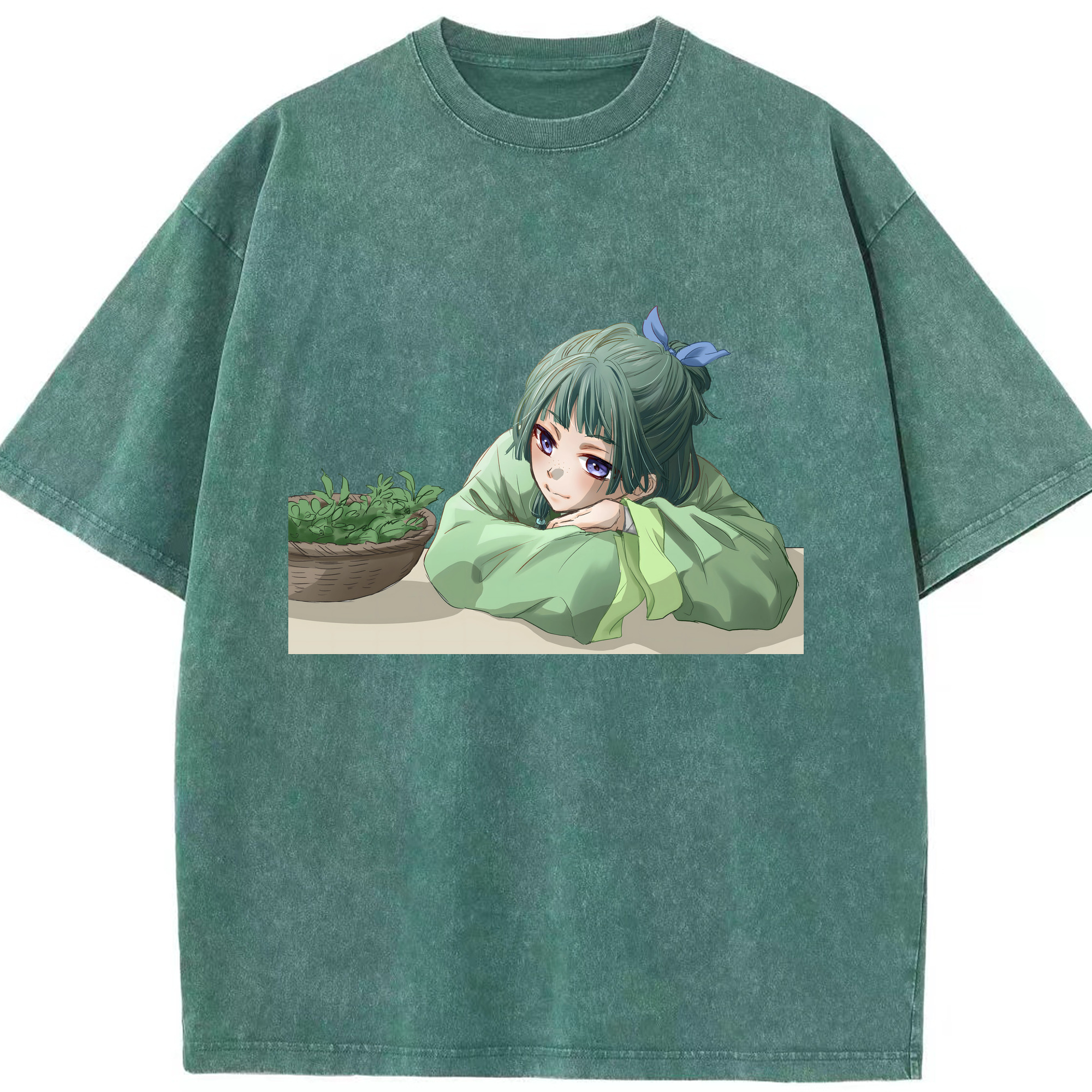 （画像用） 薬屋のひとりごと The Apothecary Diaries 綿100% ヴィンテージ風 半袖Tシャツ（フロントプリント）